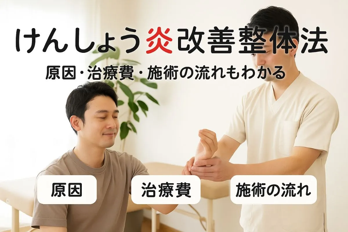 整体で腱鞘炎改善を目指す方法と効果を徹底解説｜原因・治療費・施術の流れも紹介